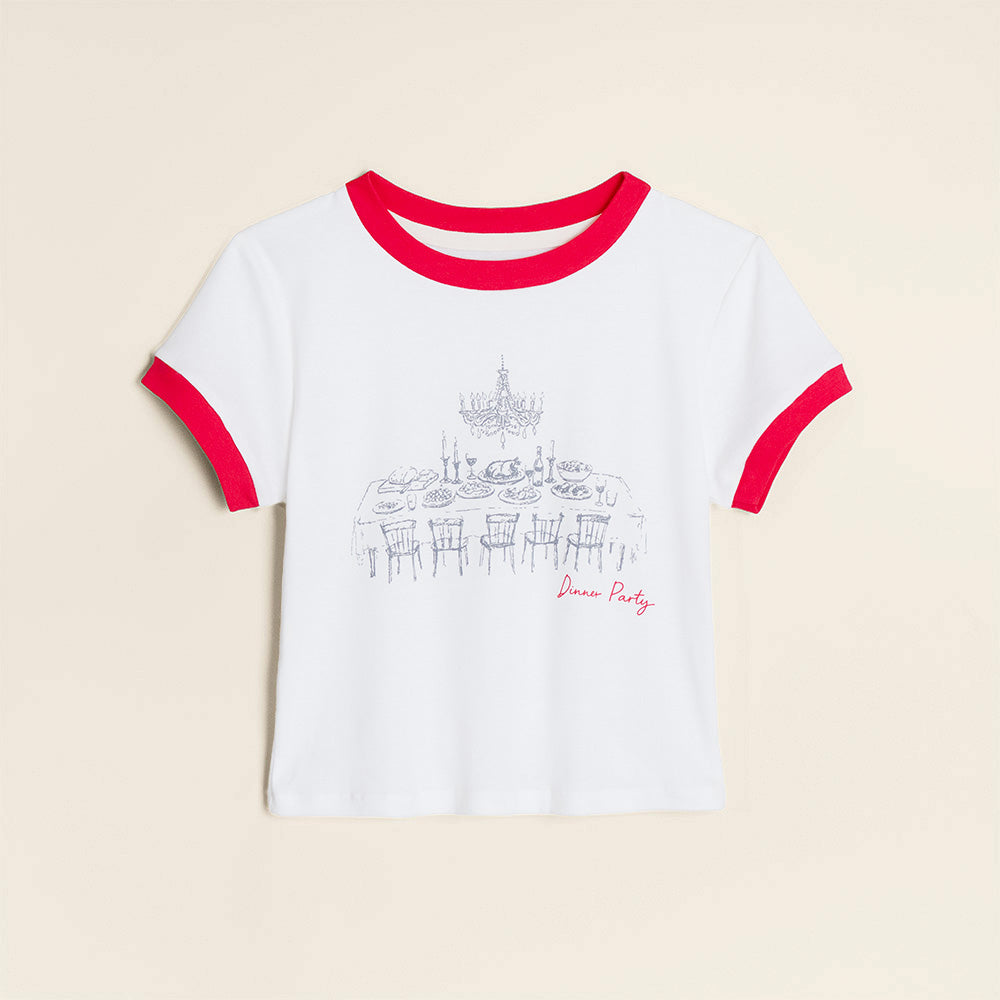 Dinner Party Ringer Tee