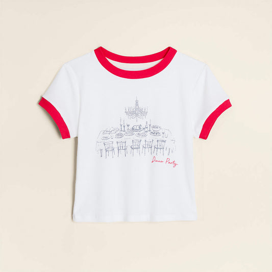 Dinner Party Ringer Tee